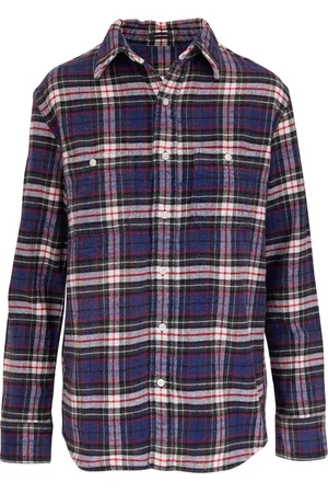 R13 Camisa a cuadros con botones