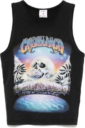 Casablanca Top sin mangas con estampado La Premonition