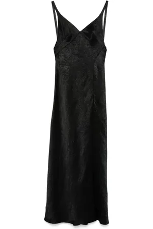 Alexander McQueen Vestido largo con efecto arrugado