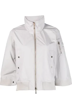 MOORER Chaqueta bomber de manga ancha