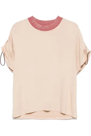 Charlie Constantinou Camiseta con cuello de canalé