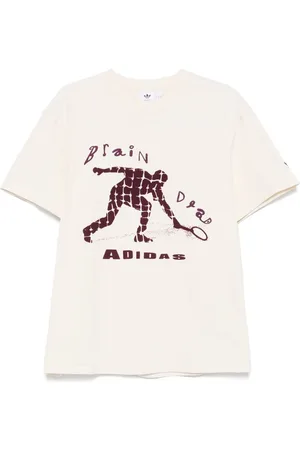 adidas Camiseta con logo afelpado de x Brain Dead