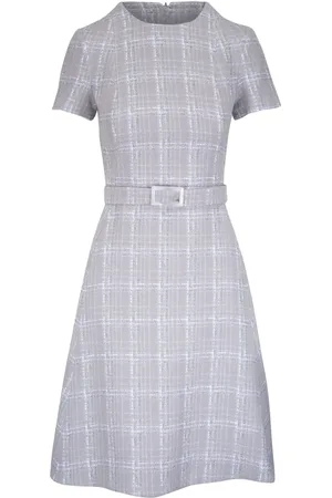 Kiton Vestido de tweed a cuadros