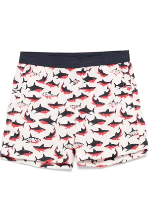 Moncler Bañador con tiburón estampado