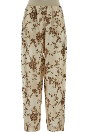 UMA WANG Pantalones con estampado floral