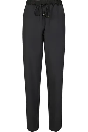 Elisabetta Franchi Pantalones rectos con raya lateral