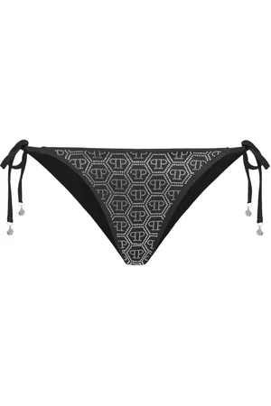 Philipp Plein Bragas de bikini con apliques de strass