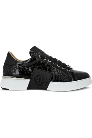 Philipp Plein Zapatillas con motivo de cocodrilo