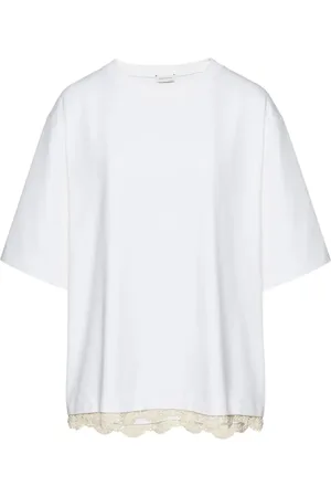 MAGDA BUTRYM Camiseta con ribete de encaje
