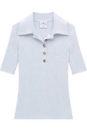 Courrèges Polo de canalé Iconic de canalé