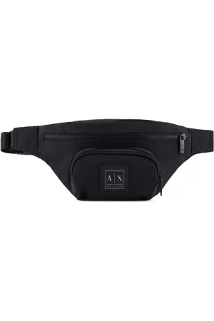 Armani Exchange Riñonera con placa del logo