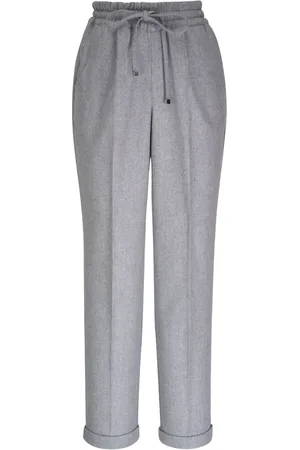 Kiton Pantalones rectos de lana