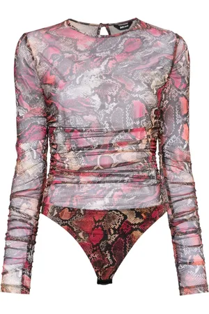 Roberto Cavalli Body con estampado de pitón