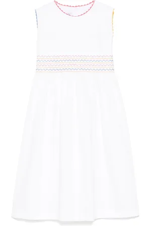 SIOLA Vestido corto con ribete en contraste