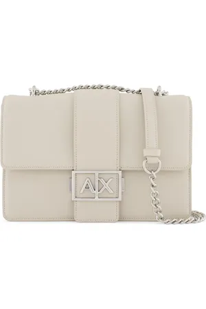 Armani Exchange Bolso de hombro con placa del logo