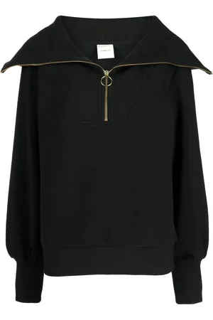 Varley Jersey de canalé con cuello oversize