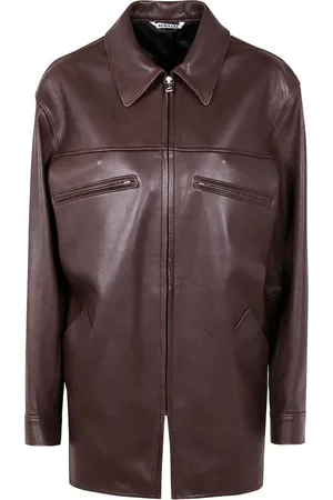 Auralee Chaqueta estilo bómber de piel