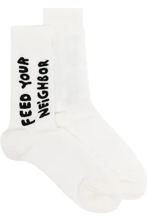 Sky High Farm Calcetines de punto de intarsia