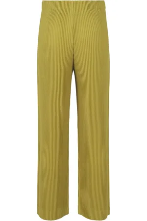 Issey Miyake Pantalones tapered con efecto plisado