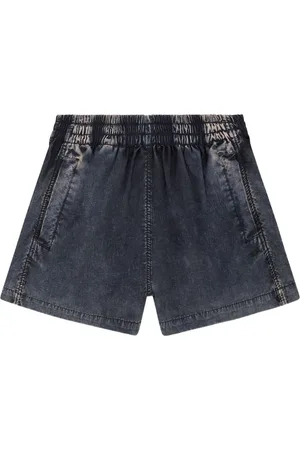 Diesel Pantalones vaqueros cortos S-Ound con cinturilla elástica
