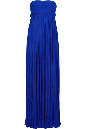 Proenza Schouler Vestido largo palabra de honor plisado