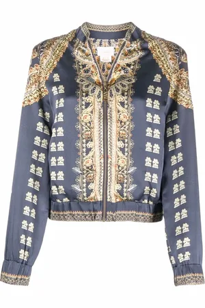 Camilla Chaqueta bomber con motivo gráfico