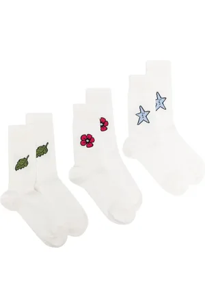 Sky High Farm Pack de tres pares de calcetines en intarsia