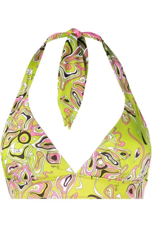 Puccini Top de bikini con cuello halter