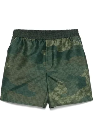 Balmain Bermudas con monograma estampado