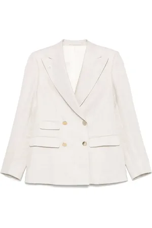 LUIGI BIANCHI MANTOVA Blazer con motivo de espiga