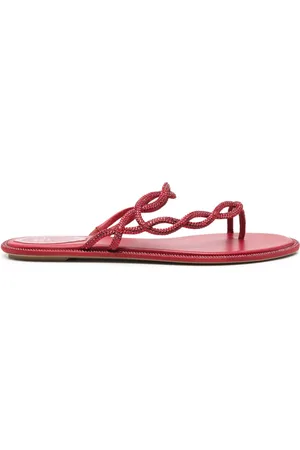 RENE CAOVILLA Chanclas con detalles de strass