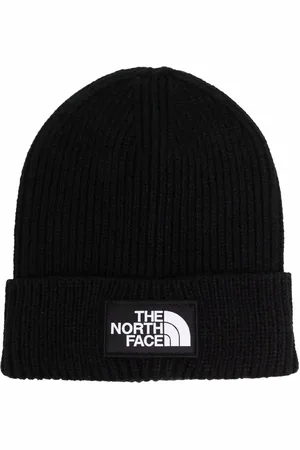 The North Face Gorro Box de canalé con parche del logo