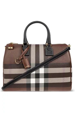 Burberry Bolso satchel a cuadros