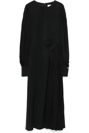 NISSA Vestido largo plisado