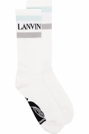 Lanvin Calcetines con logo en intarsia