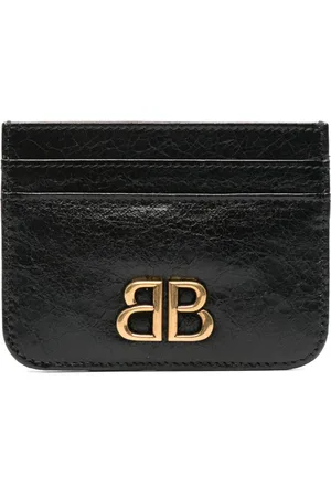Balenciaga Tarjetero con placa del logo