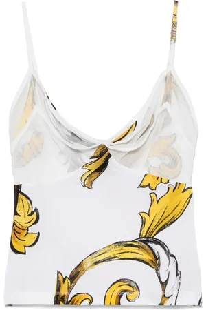 VERSACE Top Barocco de malla