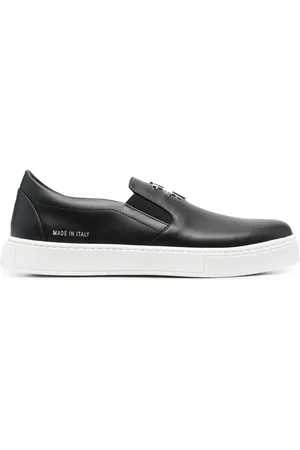 Philipp Plein Zapatillas slip-on con placa del logo