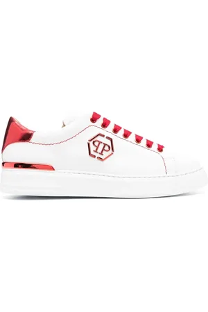 Philipp Plein Zapatillas con placa del logo y cordones
