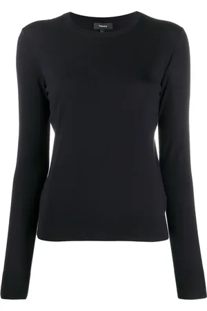 THEORY Top Regal de punto y manga larga