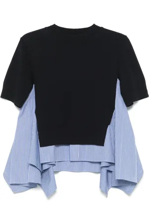 SACAI Camiseta acampanada