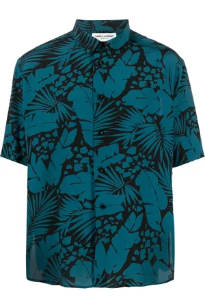 Saint Laurent Camisa con estampado tropical