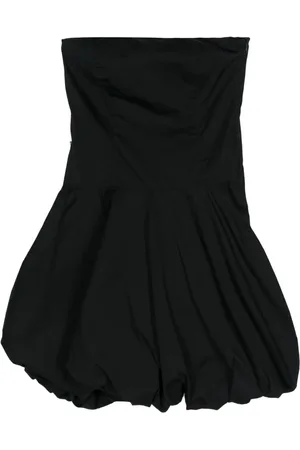 Moschino Vestido corto palabra de honor con peplum 2000