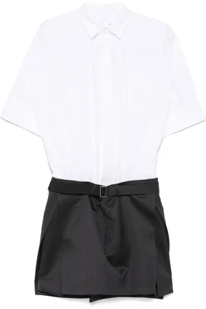 SACAI Vestido corto a paneles