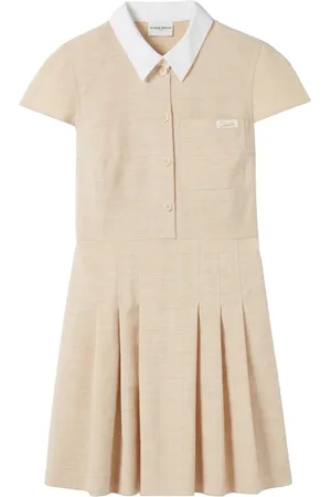Claudie Pierlot Vestido camisero con logo bordado