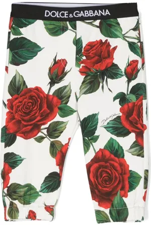 Dolce & Gabbana Leggins con estampado de rosas