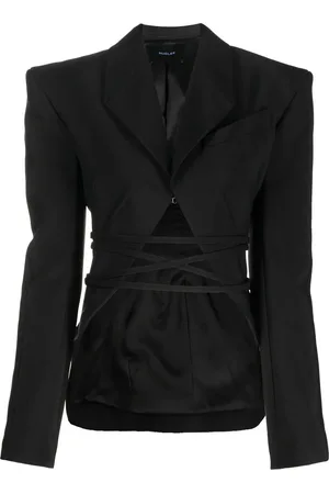 MUGLER Blazer con cierre con lazo