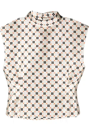 Lanvin Blusa sin mangas con motivo floral