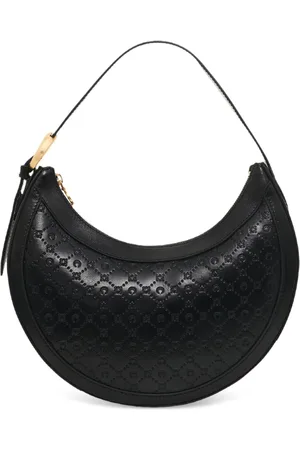Marine Serre Bolso de hombro con monograma en relieve