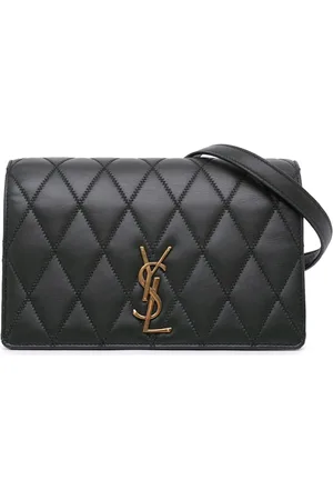 Saint Laurent Bandolera Angie de piel de borrego acolchada con correa de cadena 2019